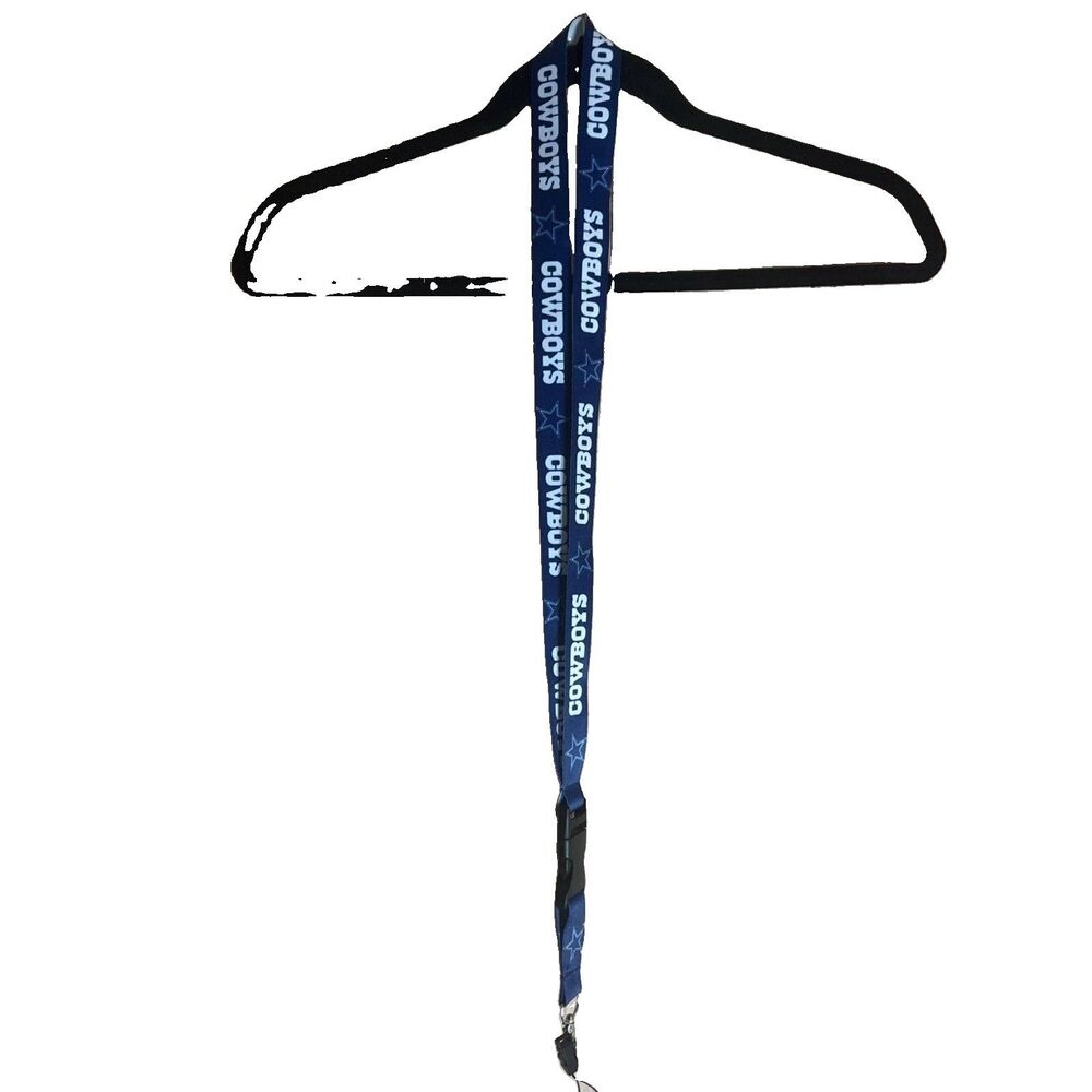 NFL Dallas Cowboys Football Lanyard Detachable Keychain Holder Strap 24"
